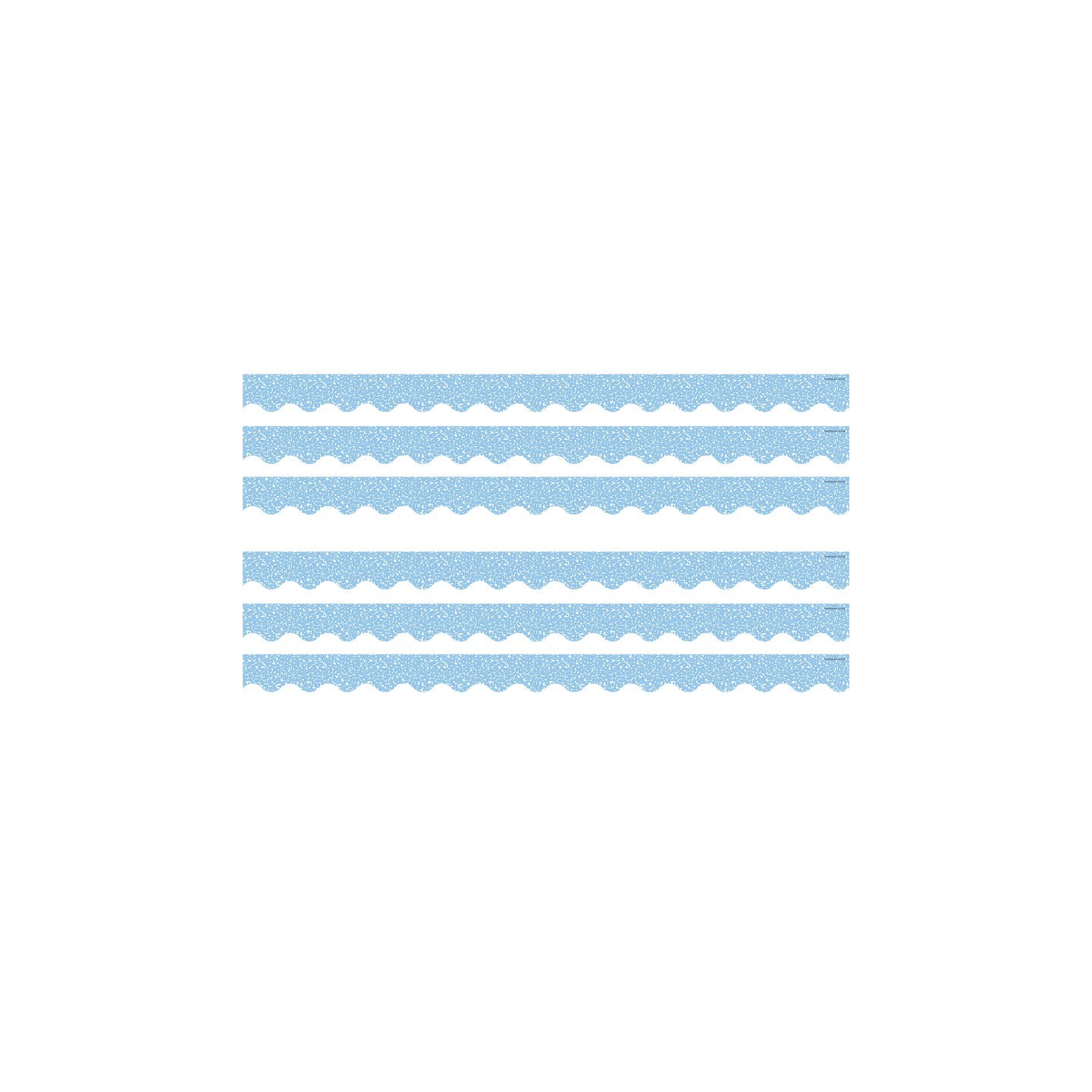 Teacher Created Resources® Composition Blue Scalloped Border Trim, 35 Feet Per Pack, 6 Packs