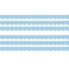 Teacher Created Resources® Composition Blue Scalloped Border Trim, 35 Feet Per Pack, 6 Packs