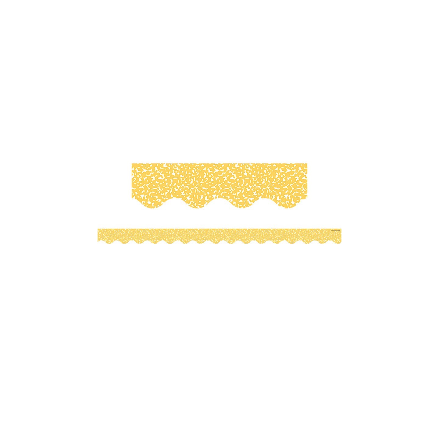 Teacher Created Resources® Composition Yellow Scalloped Border Trim, 35 Feet