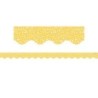 Teacher Created Resources® Composition Yellow Scalloped Border Trim, 35 Feet