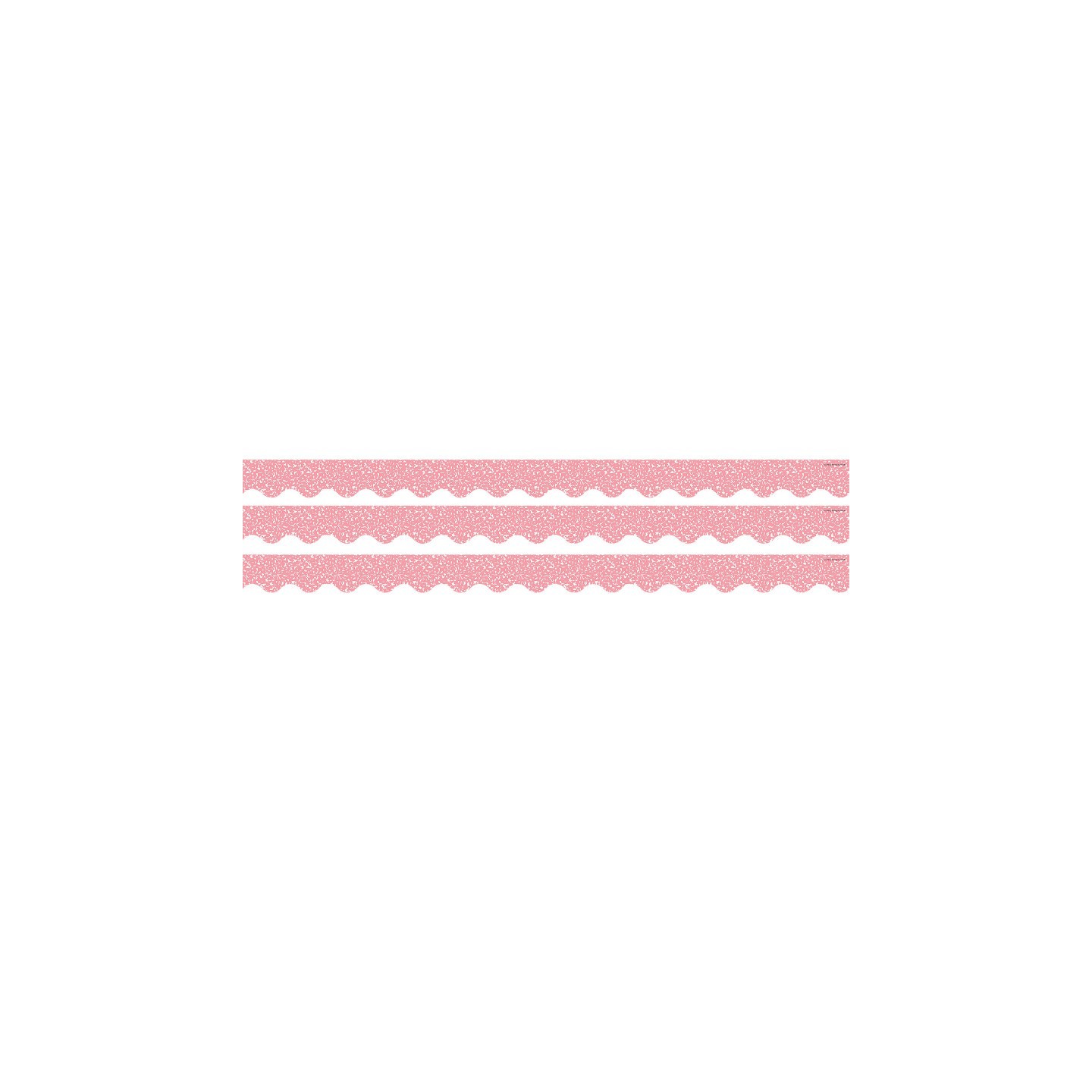 Teacher Created Resources® Composition Pink Scalloped Border Trim, 35 Feet Per Pack, 3 Packs