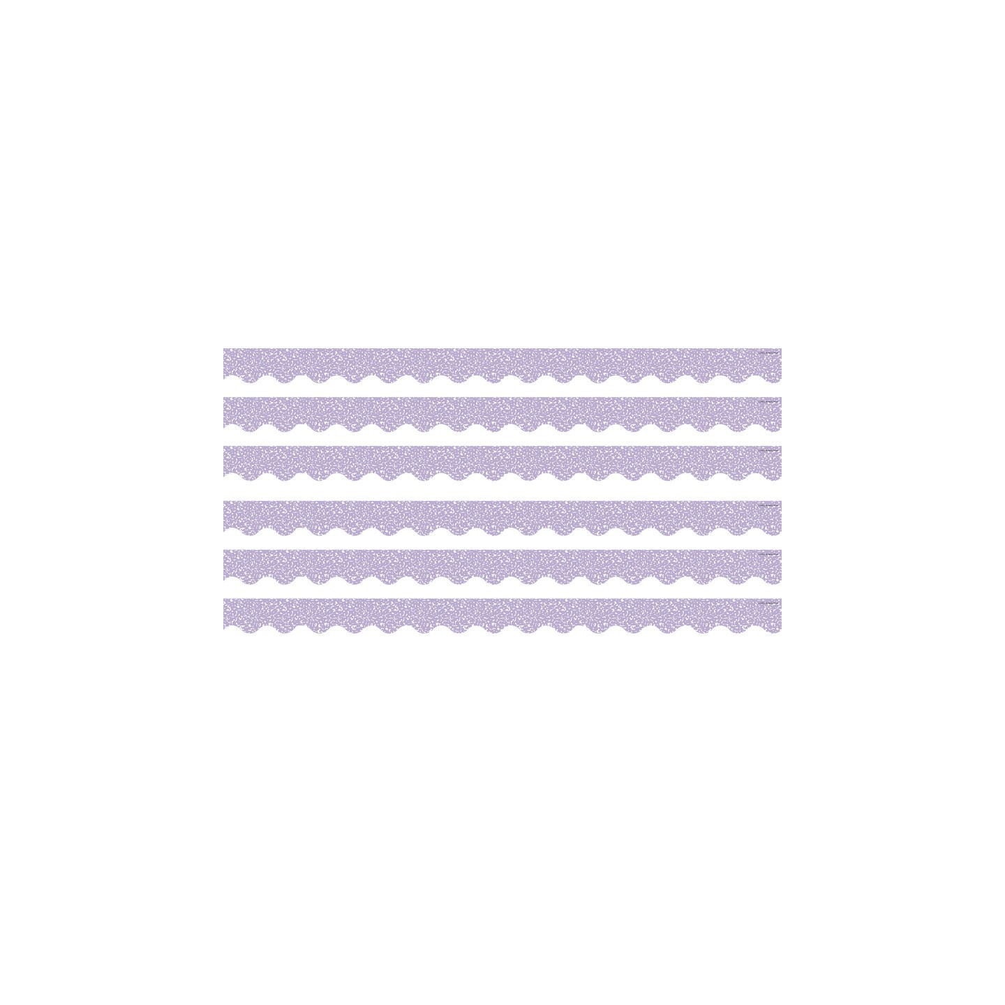 Teacher Created Resources® Composition Purple Scalloped Border Trim, 35 Feet Per Pack, 6 Packs