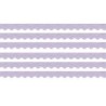 Teacher Created Resources® Composition Purple Scalloped Border Trim, 35 Feet Per Pack, 6 Packs