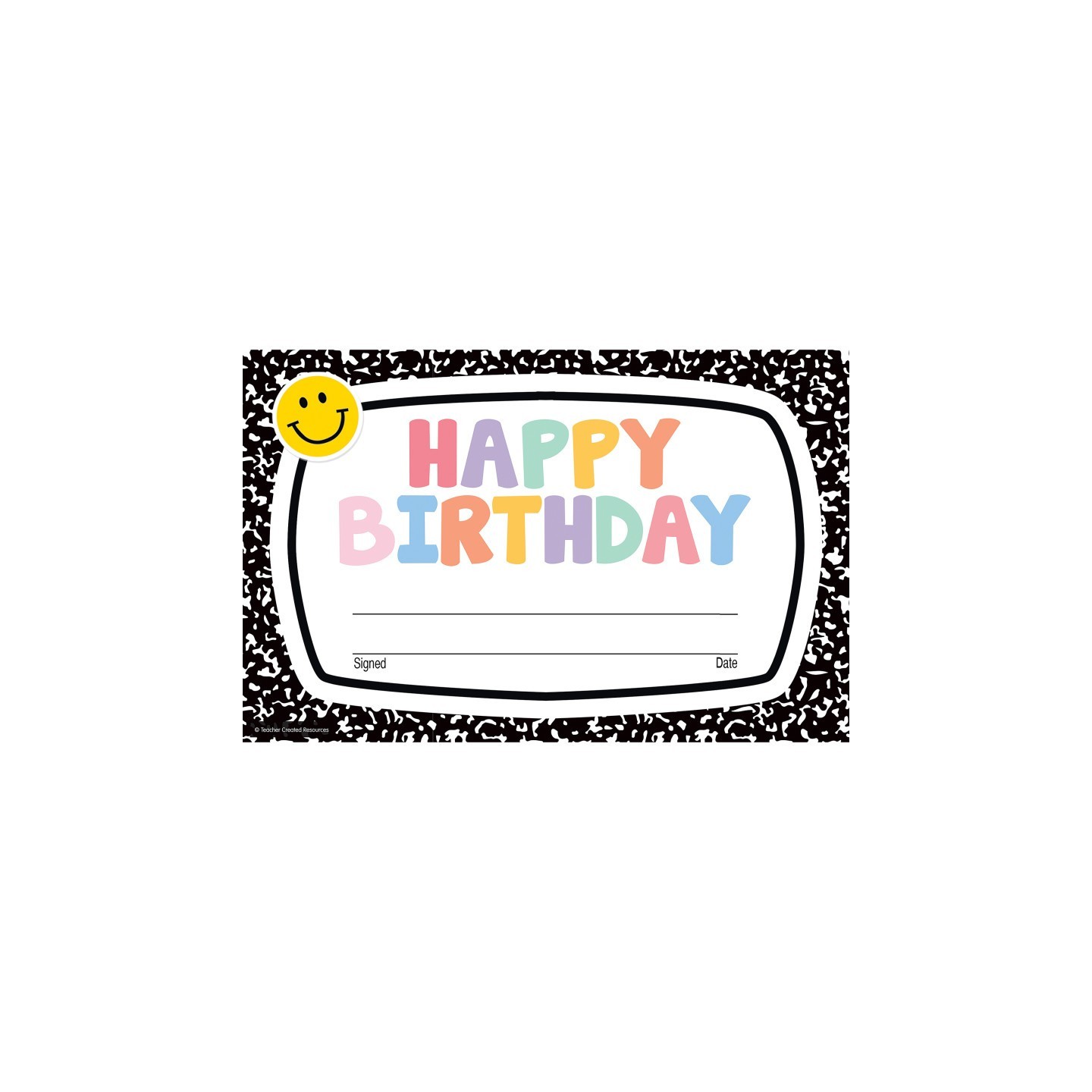 Teacher Created Resources® Cool for School Happy Birthday Awards, Pack of 30
