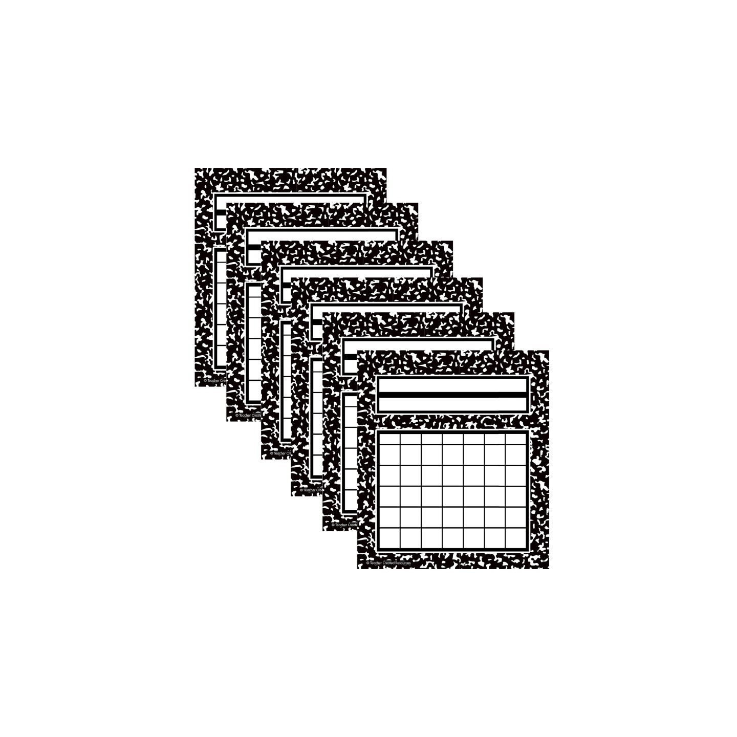 Teacher Created Resources® Cool for School Composition Incentive Charts, 36 Per Pack, 6 Packs