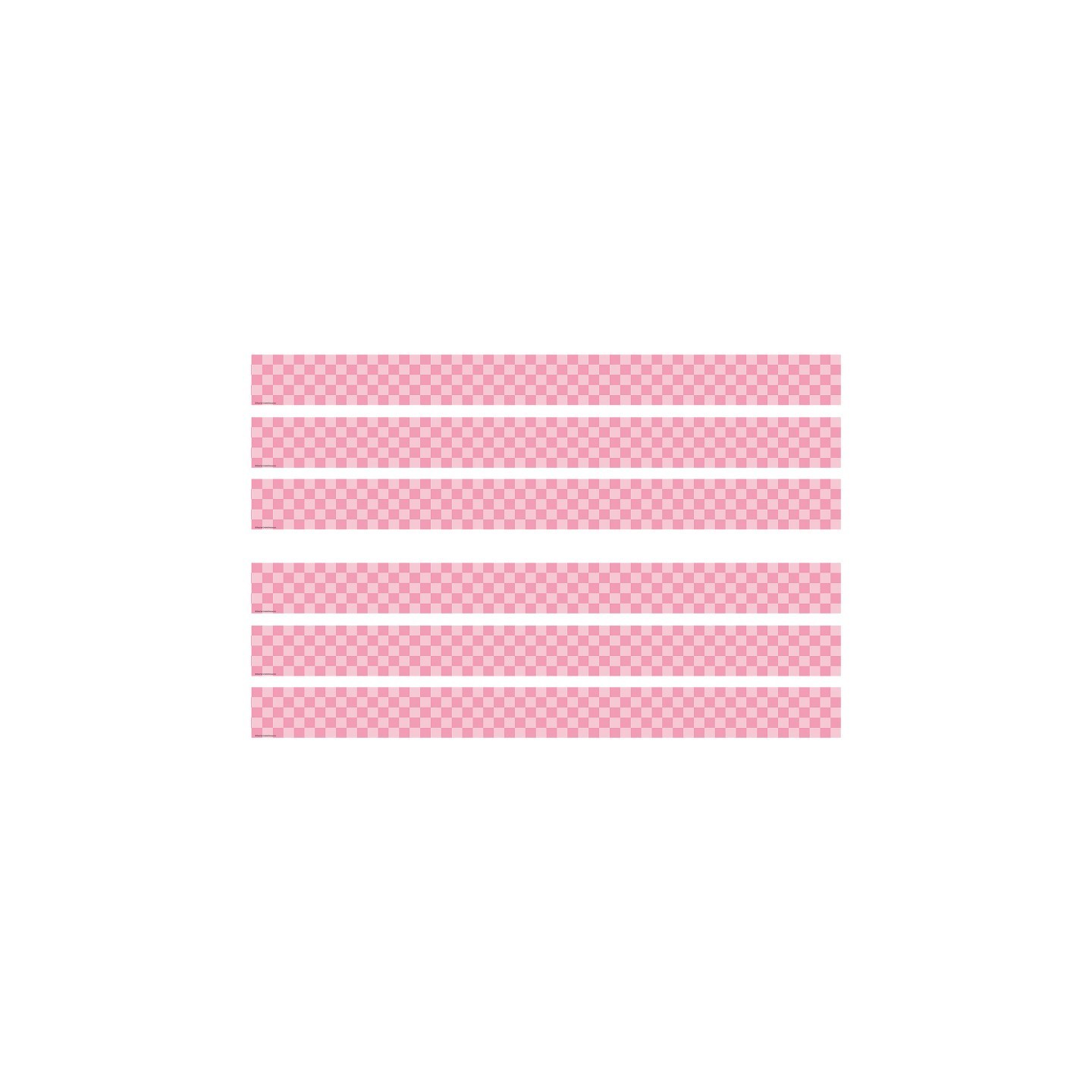 Teacher Created Resources® Cool for School Pink Checkers Straight Border Trim, 35 Feet Per Pack, 6 Packs