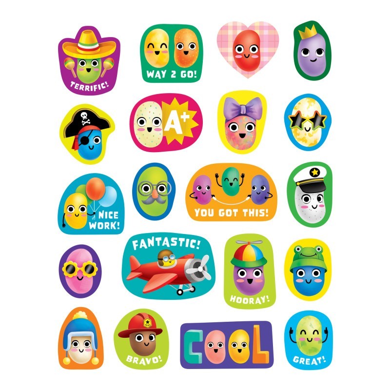 Teacher Created Resources® Jelly Bean Smelly Stickers, Pack of 120