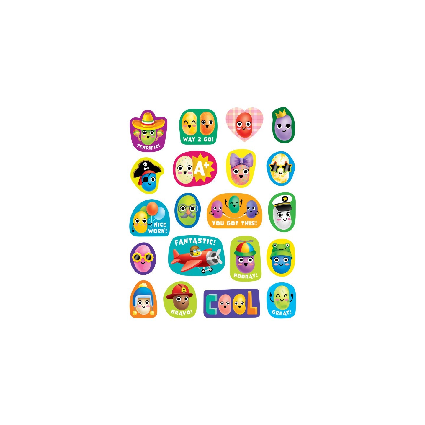 Teacher Created Resources® Jelly Bean Smelly Stickers, Pack of 120