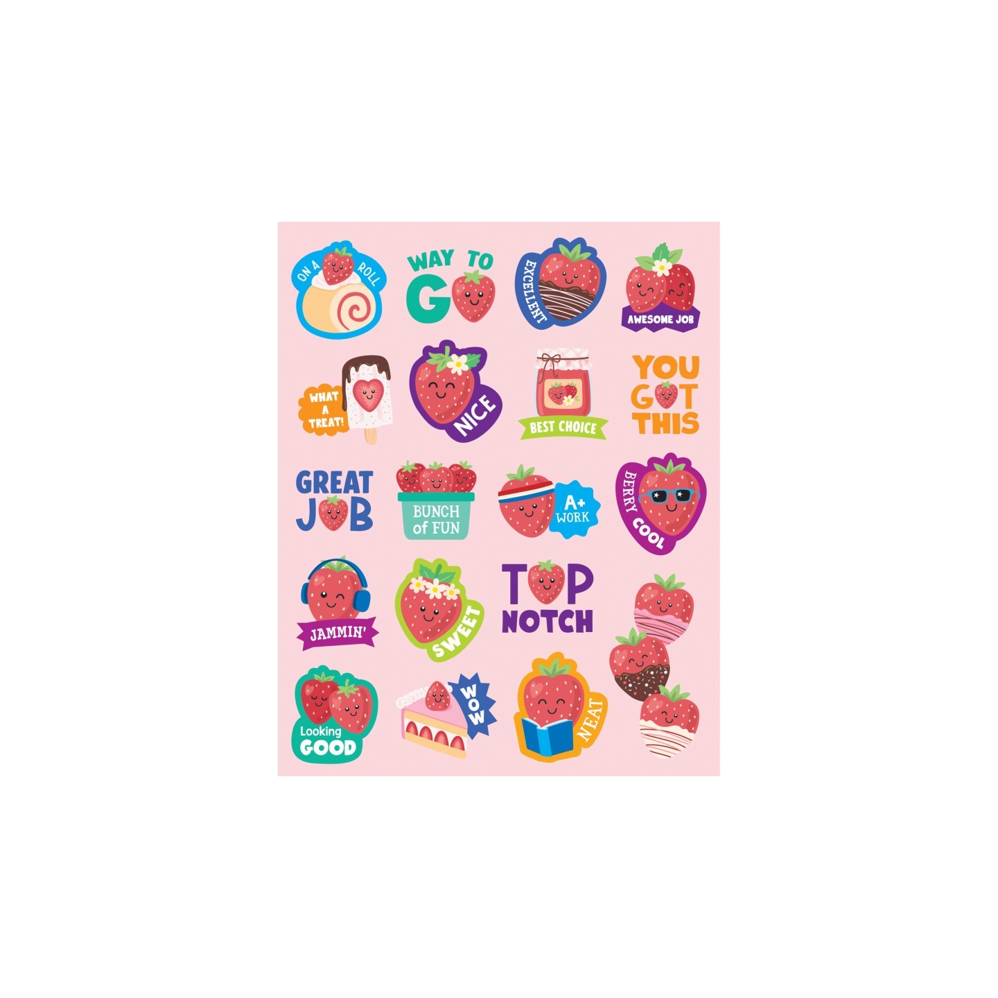 Teacher Created Resources® Strawberry Smelly Stickers, Pack of 114