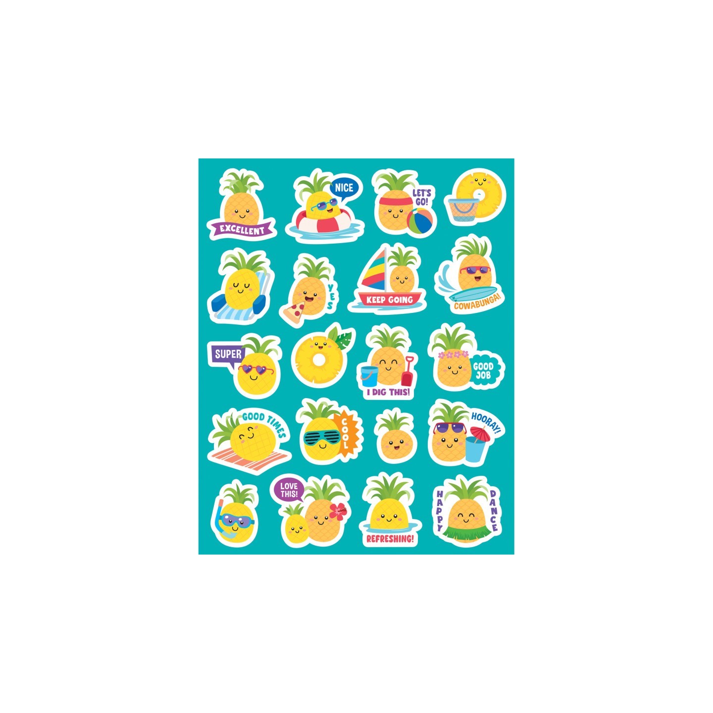 Teacher Created Resources® Pineapple Smelly Stickers, Pack of 120
