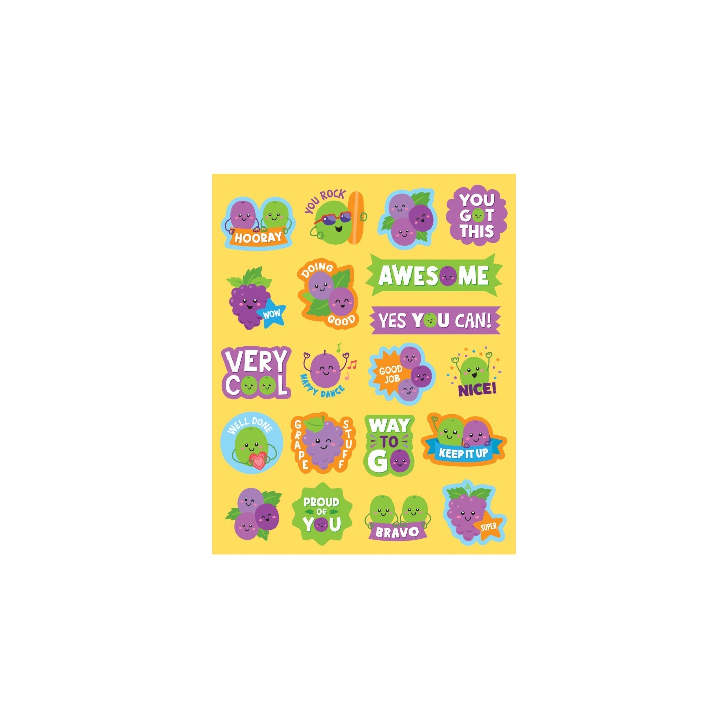 Teacher Created Resources® Grape Smelly Stickers, Pack of 120