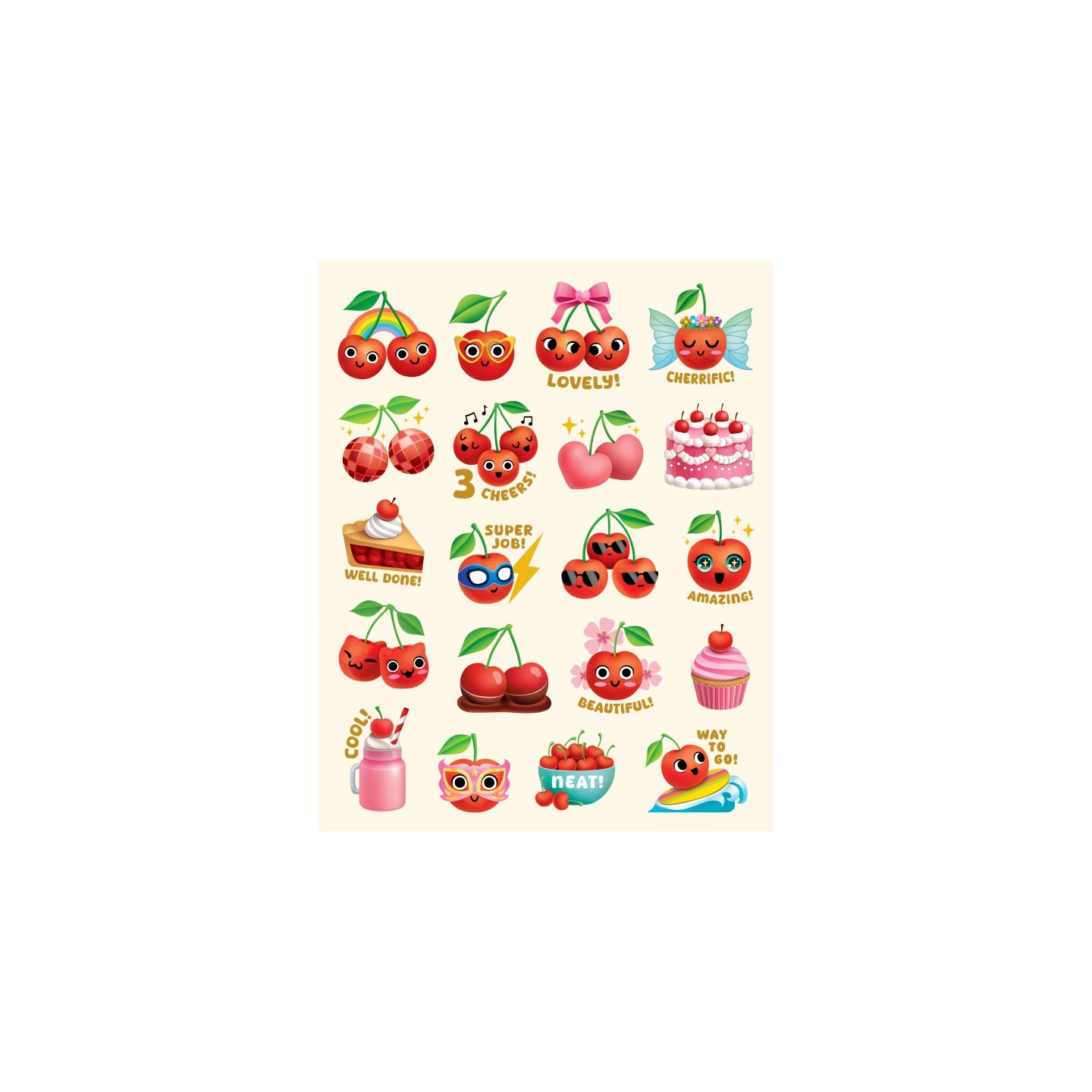 Teacher Created Resources® Cherry Smelly Stickers, Pack of 120