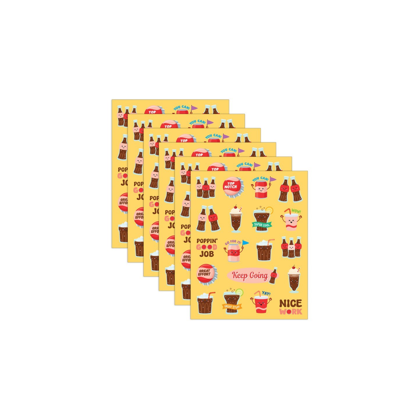 Teacher Created Resources® Cola Smelly Stickers, 114 Per Pack, 6 Packs