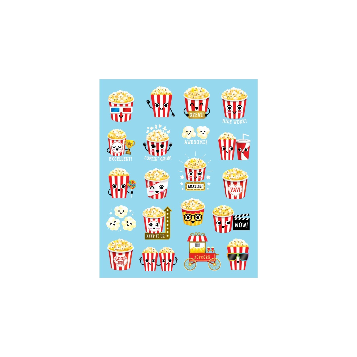 Teacher Created Resources® Popcorn Smelly Stickers, Pack of 120
