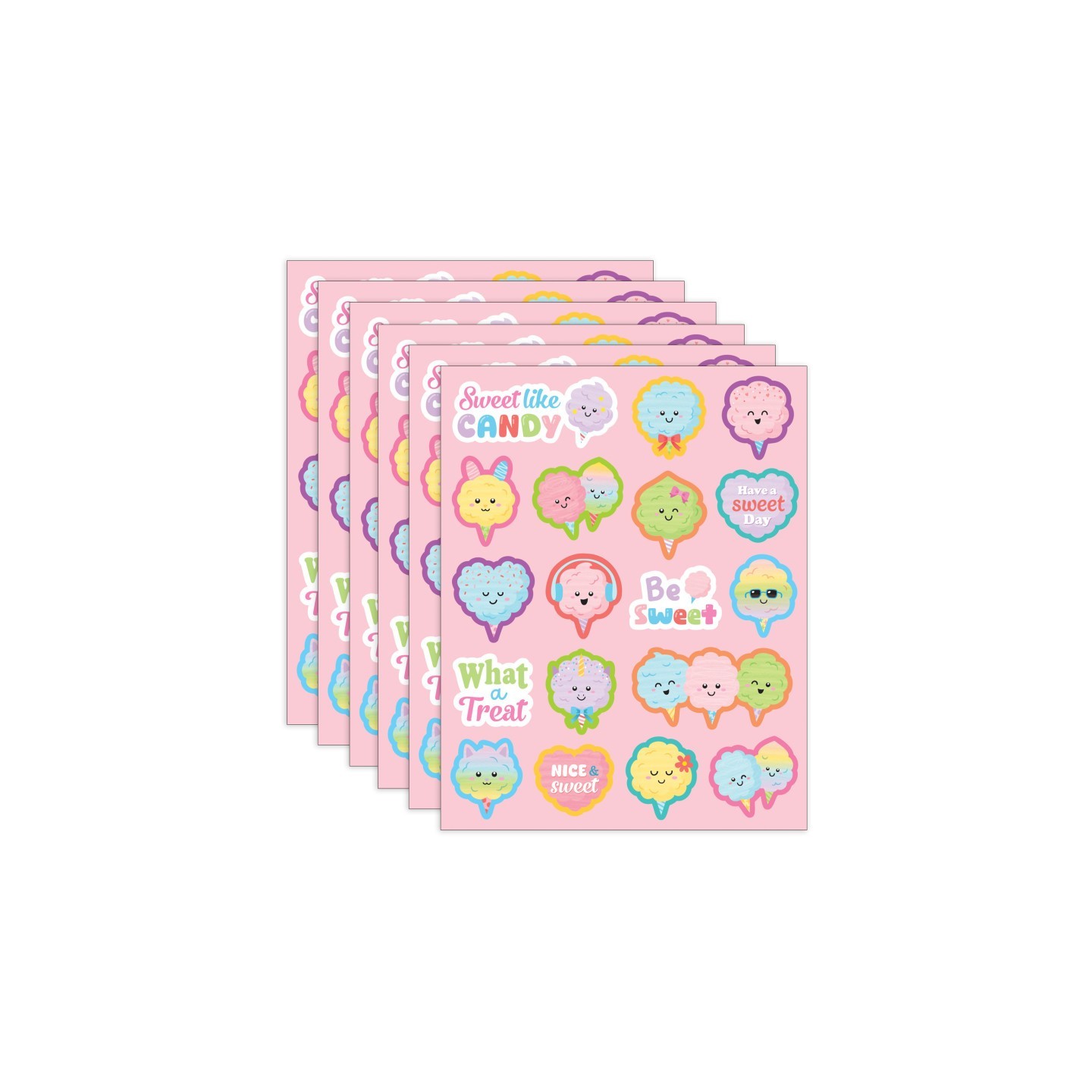 Teacher Created Resources® Cotton Candy Smelly Stickers, 108 Per Pack, 6 Packs