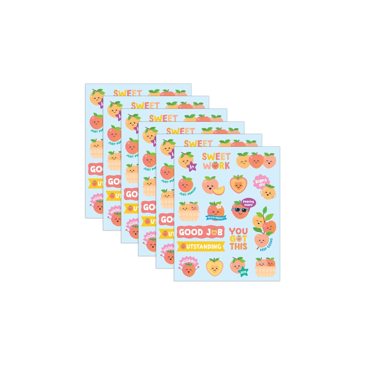 Teacher Created Resources® Peach Smelly Stickers, 108 Per Pack, 6 Packs