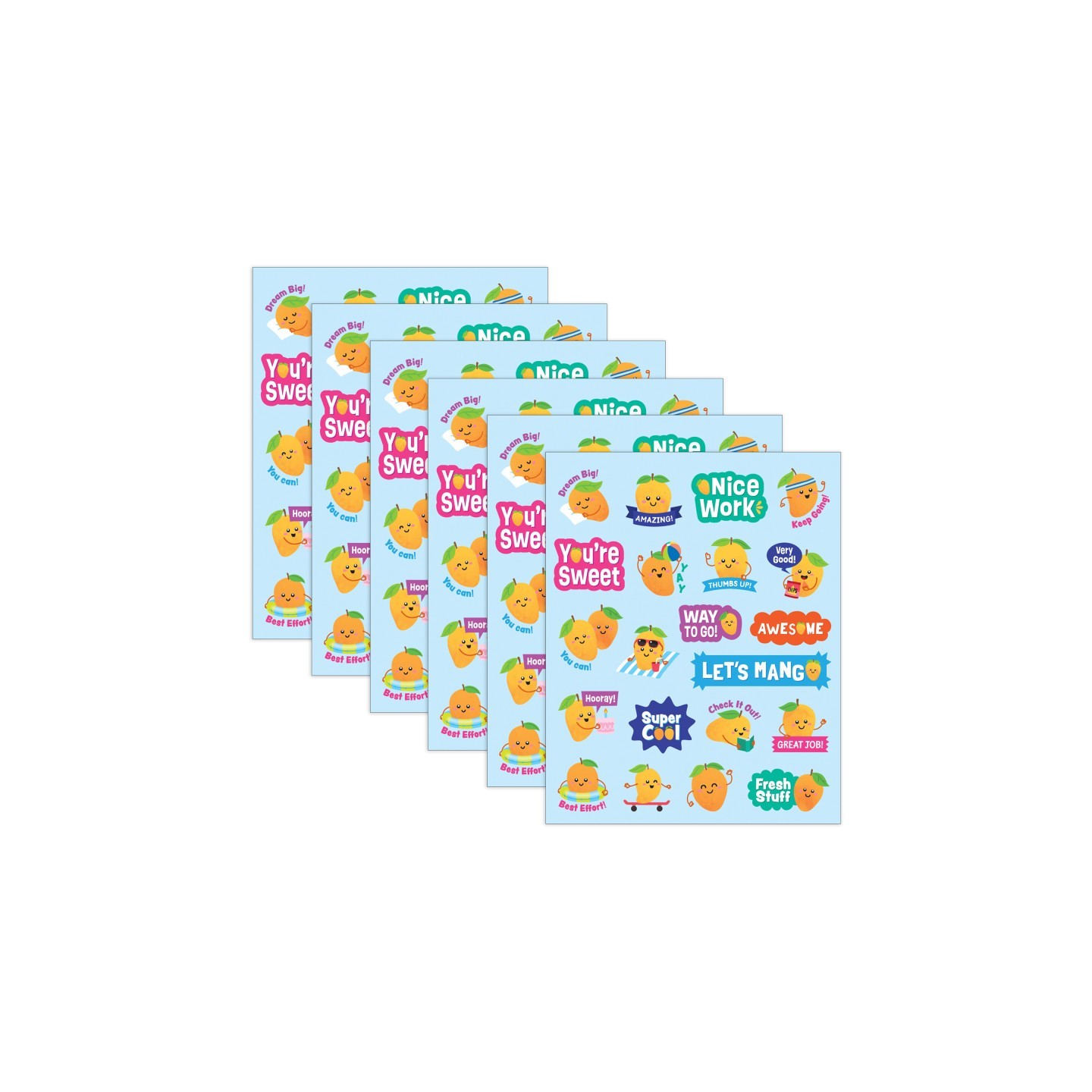 Teacher Created Resources® Mango Smelly Stickers, 126 Per Pack, 6 Packs