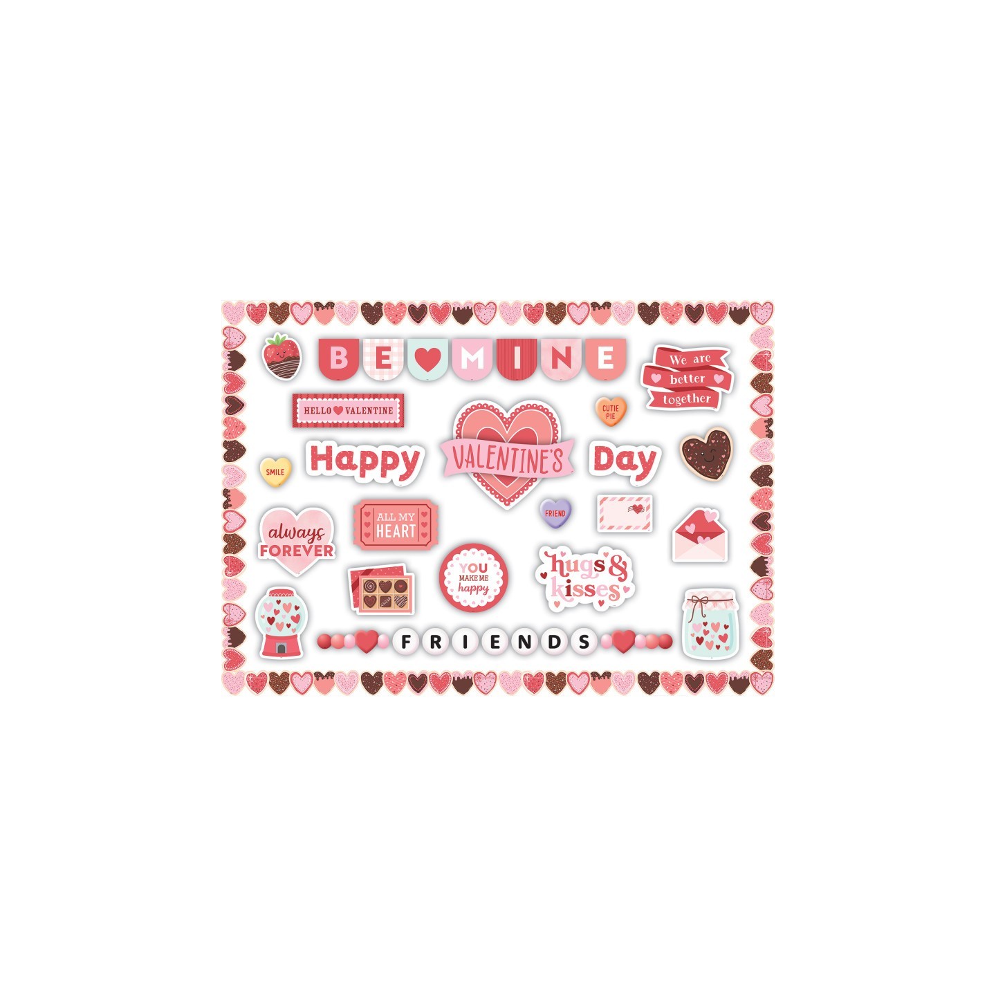 Teacher Created Resources® Valentine's Day Create & Decorate Quick Kit, 93 Pieces