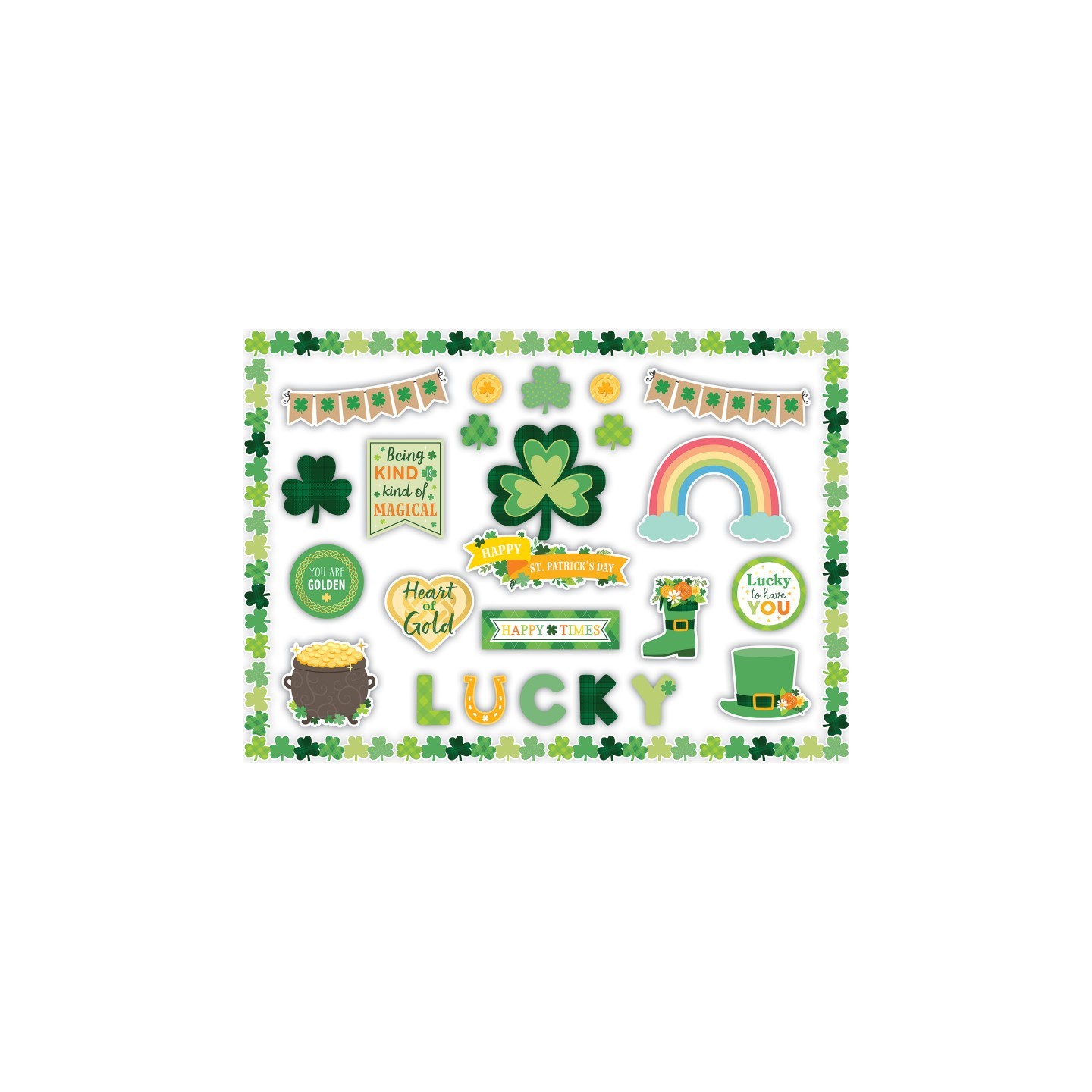 Teacher Created Resources® St. Patrick's Day Create & Decorate Quick Kit, 95 Pieces