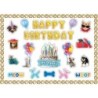 Teacher Created Resources® Cats and Dogs Happy Birthday Create & Decorate Quick Kit, 95 Pieces