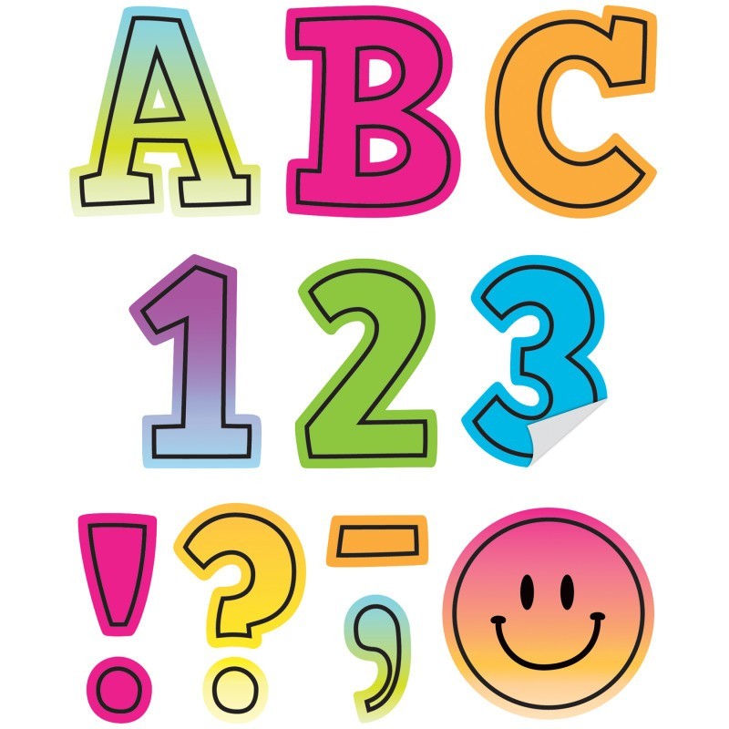Teacher Created Resources® Brights 4Ever 2" Bold Block Self-Adhesive Letters Uppercase, 326 Pieces