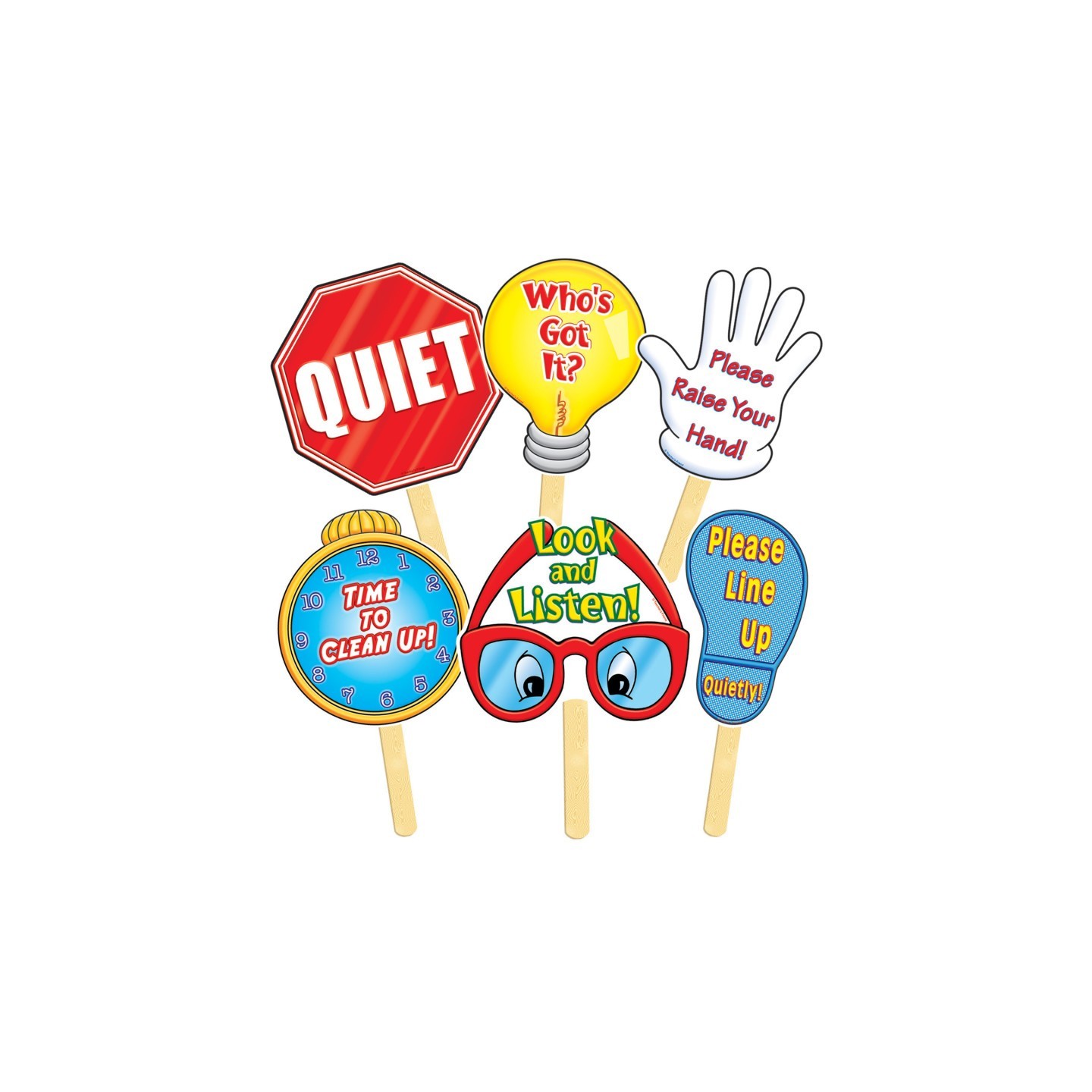 Scholastic Teaching Solutions Manage Your Class Signs, Pack of 6