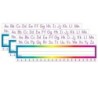 Scholastic Teaching Solutions Alphabet / Number Line (Standard Manuscript) Name Plates, 36 Per Pack, 3 Packs
