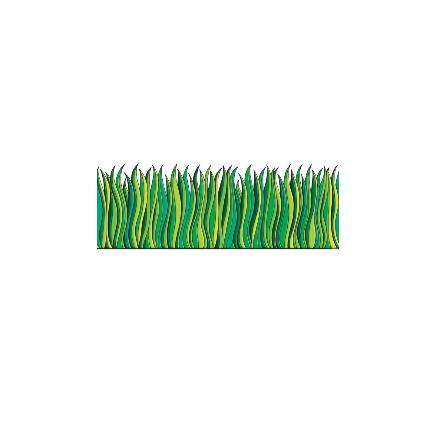 Scholastic Tall Green Grass Jumbo Border, 12'