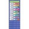 Scholastic Teaching Solutions Daily Schedule Pocket Chart, 17 pieces