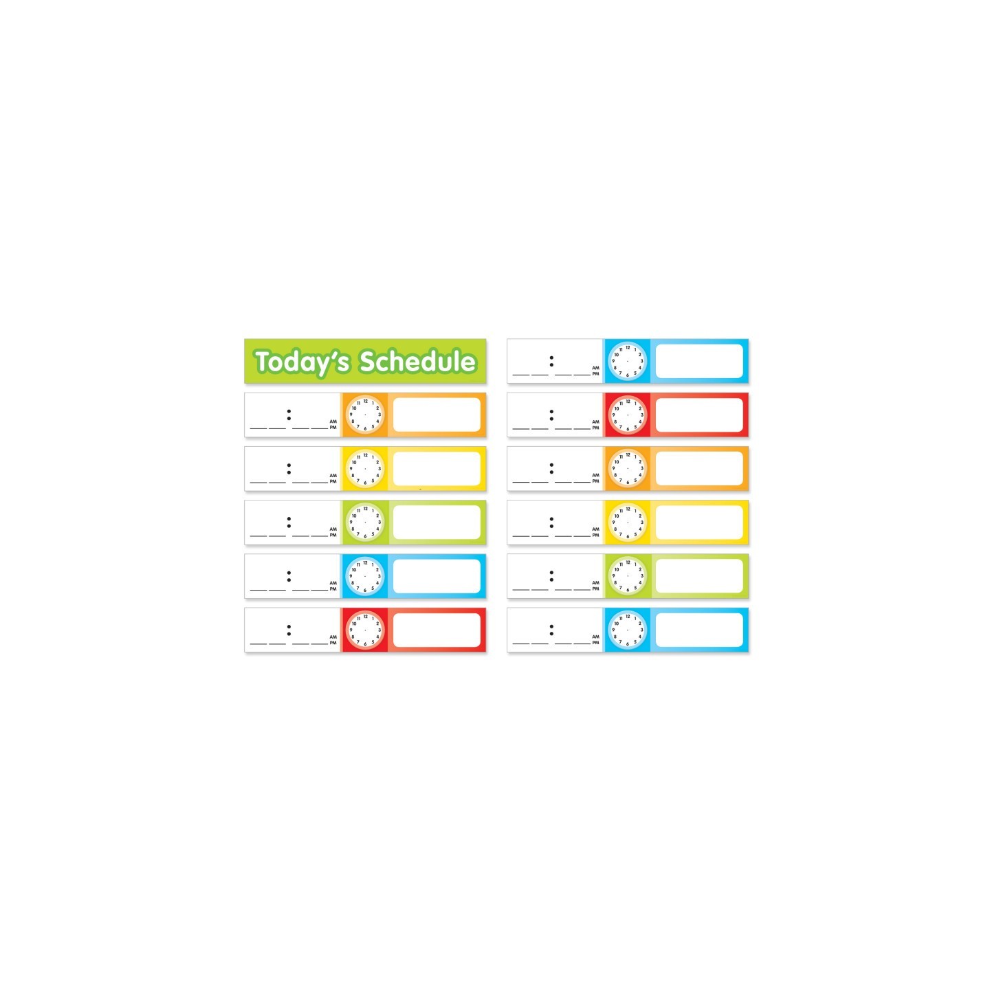 Scholastic Add-Ons Schedule Cards, Pocket Chart, 24 cards