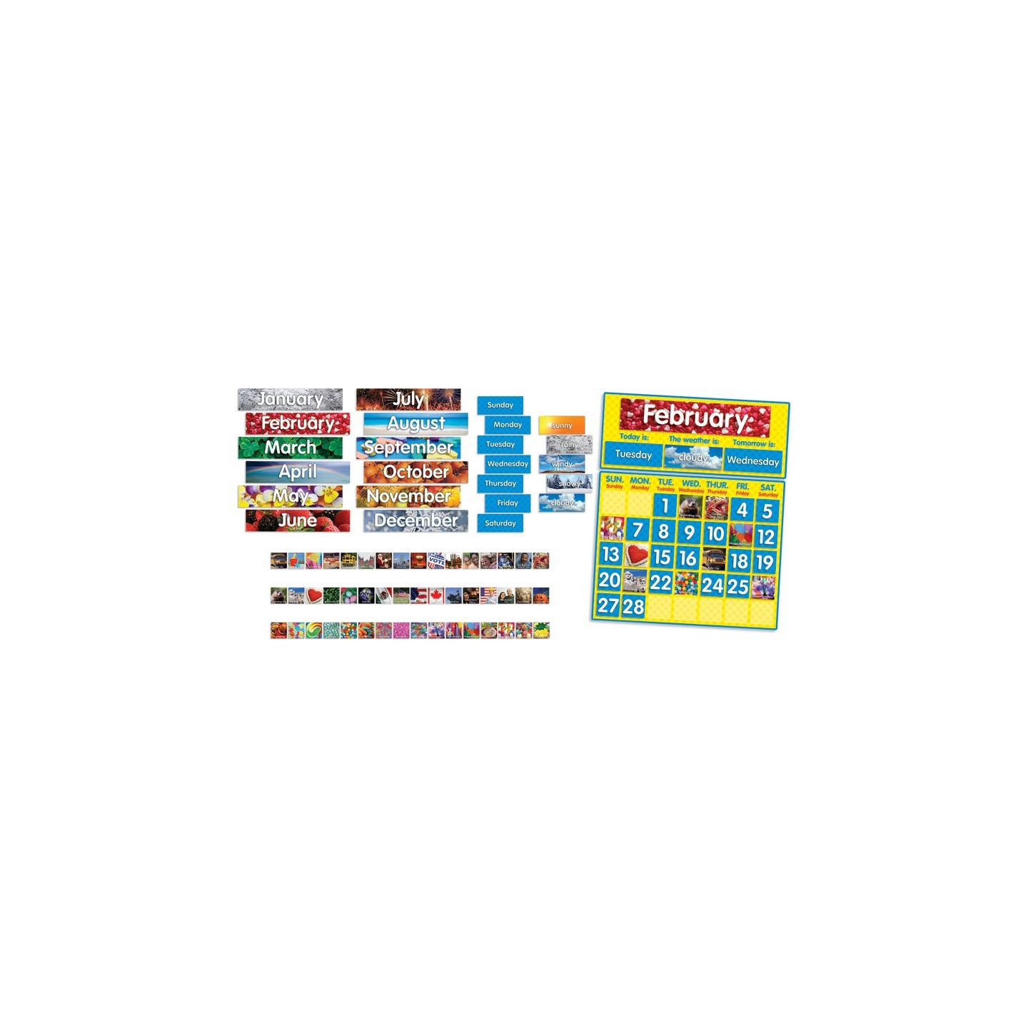 Scholastic Photo Calendar Bulletin Board Set