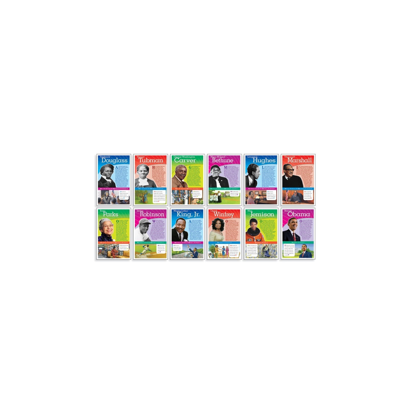 Scholastic Teaching Solutions Notable African Americans Bulletin Board Set