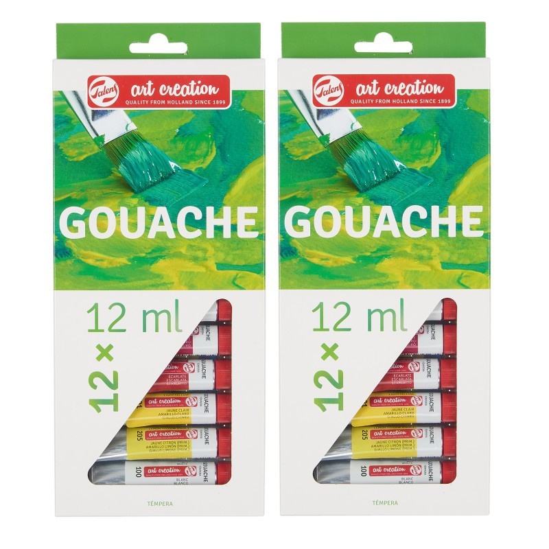 Talens Art Creation Gouache Set, 12mL, 12 Per Set, 2 Sets
