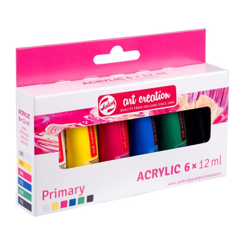 Talens Art Creation Acrylic Set, 6 x 12mL, Metallic