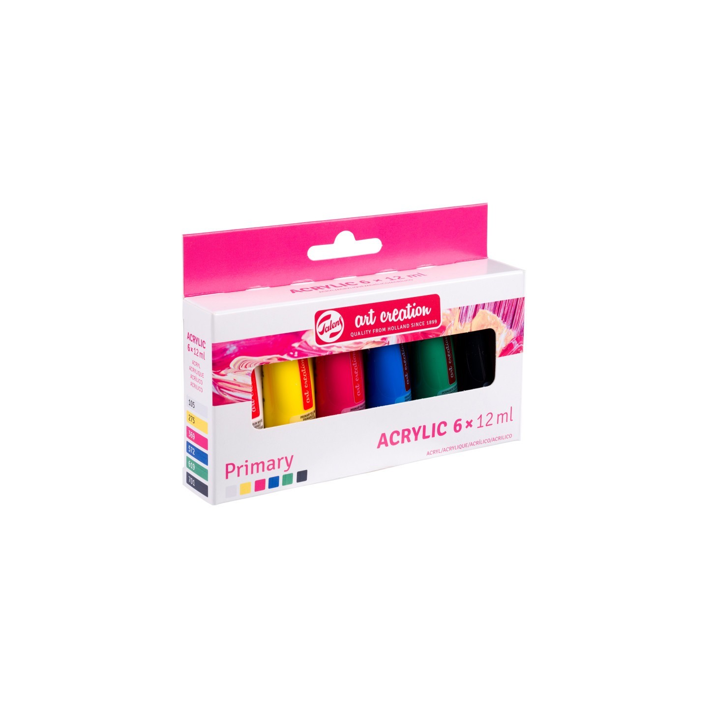 Talens Art Creation Acrylic Set, 6 x 12mL, Metallic