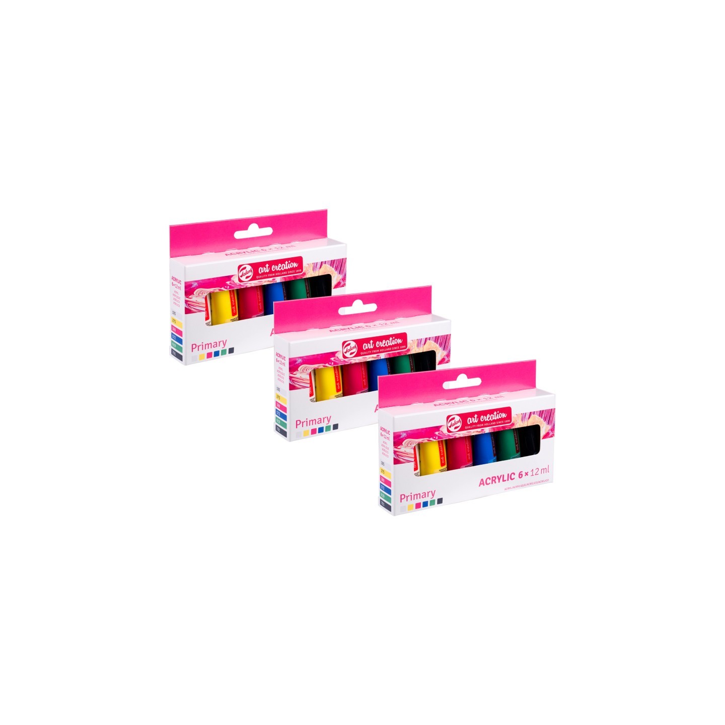 Talens Art Creation Acrylic Set, 12mL, Metallic, 6 Per Set, 3 Sets