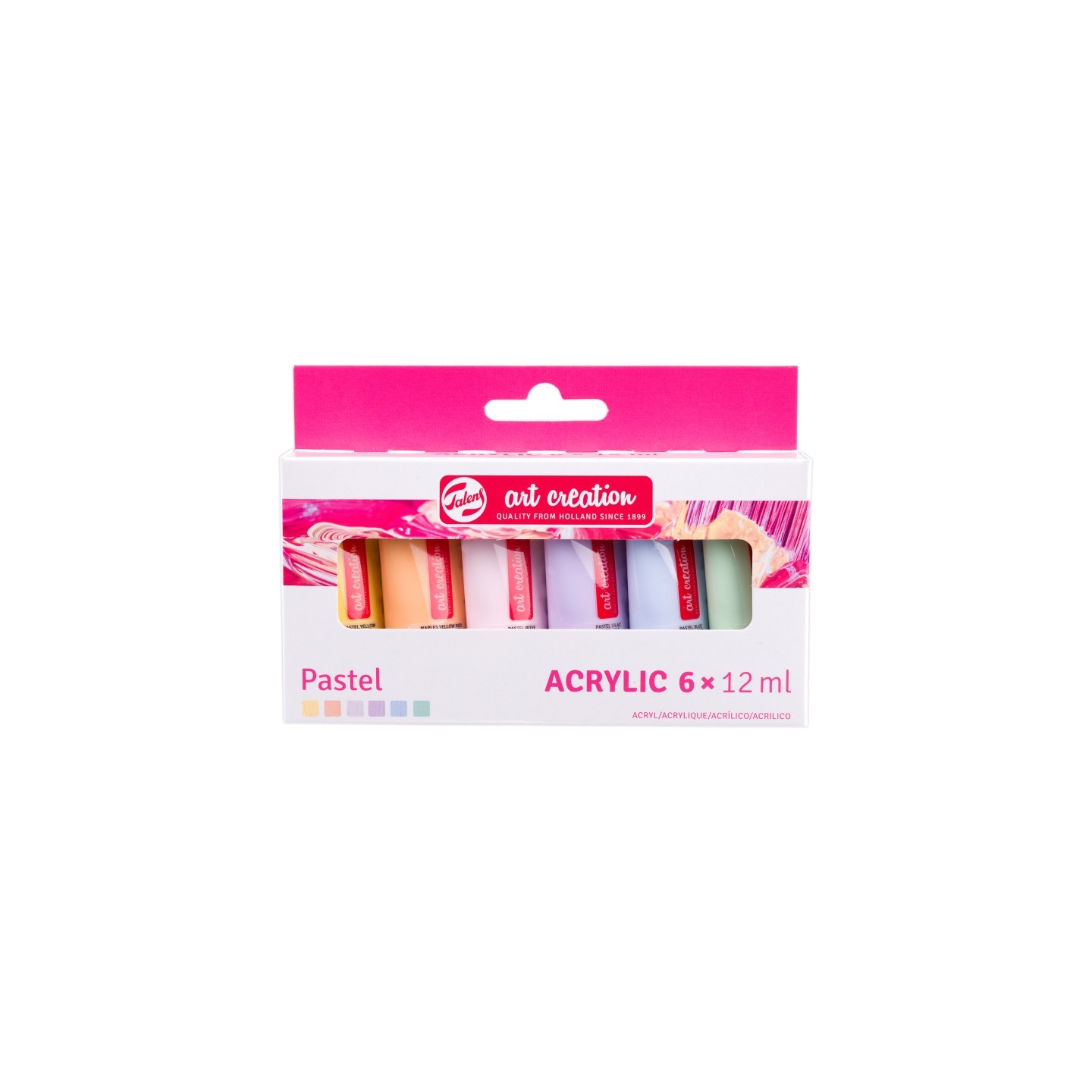 Talens Art Creation Acrylic Set, 6 x 12mL, Pastel