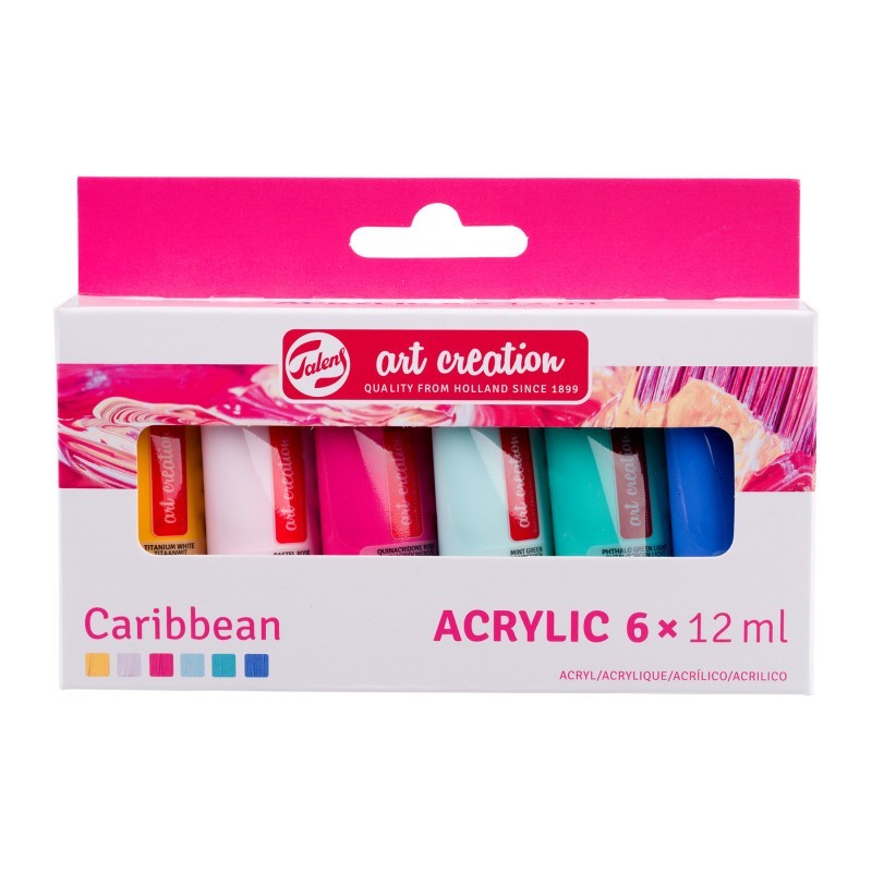 Talens Art Creation Acrylic Set, 6 x 12mL, Caribbean