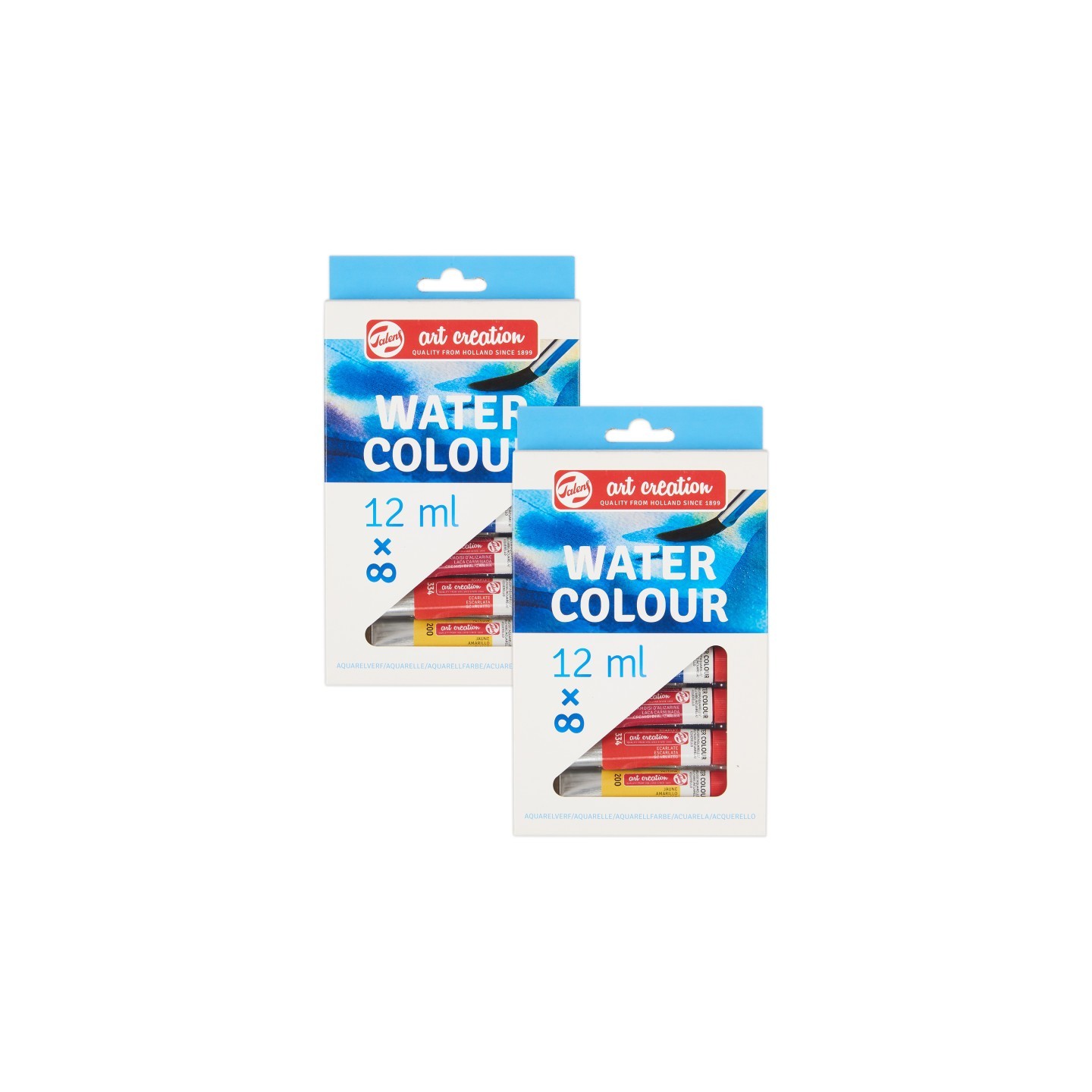 Talens Art Creation Watercolor Set, 12mL, 8 Per Set, 2 Sets