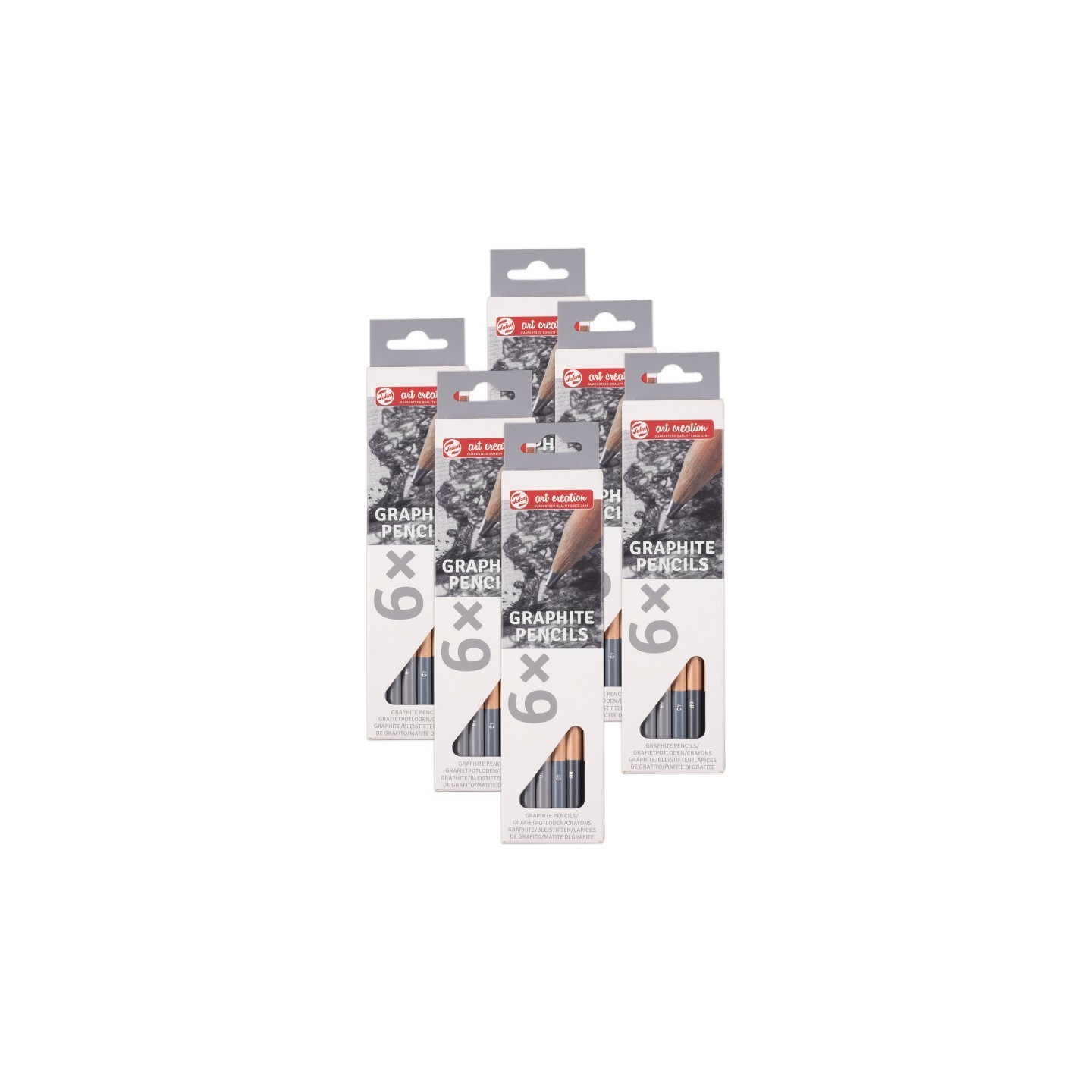 Talens Art Creation Graphite Pencils, 6 Per Set, 6 Sets