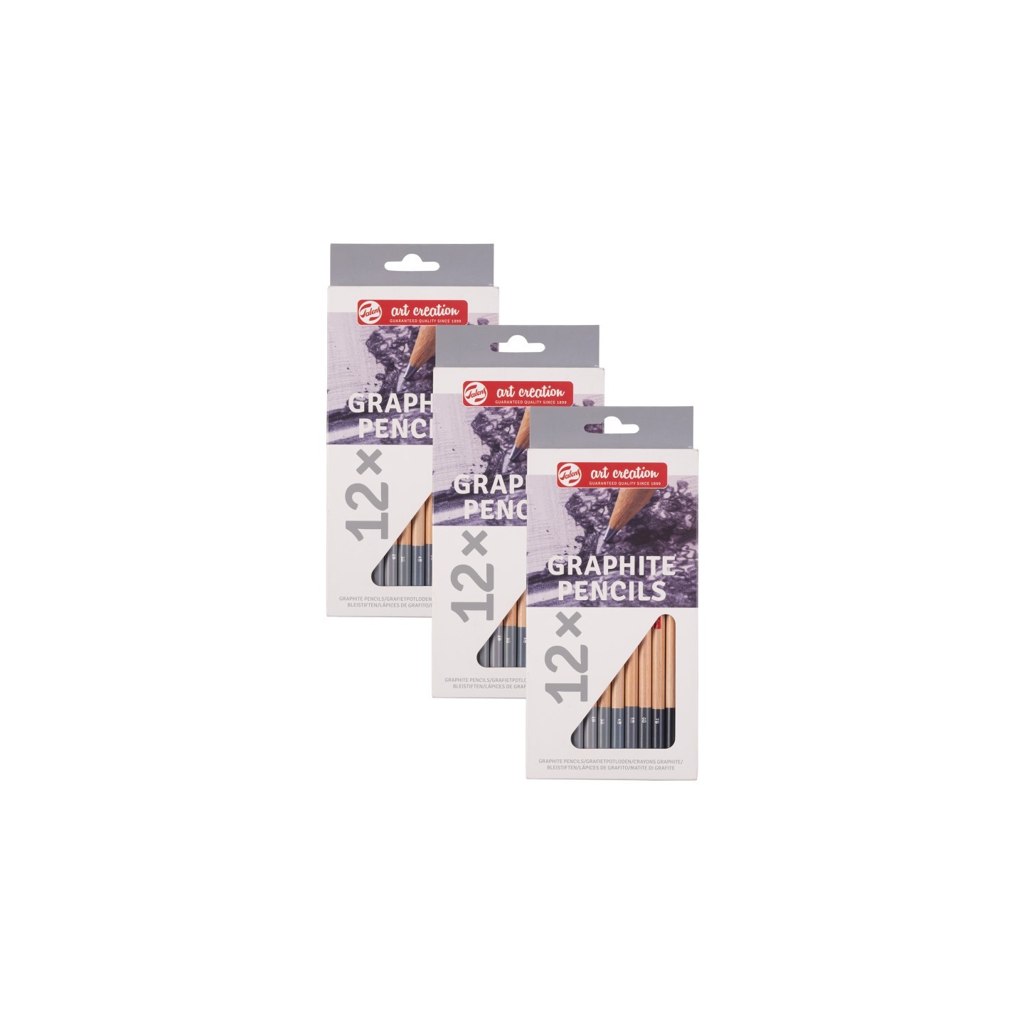 Talens Art Creation Graphite Pencils, 12 Per Set, 3 Sets