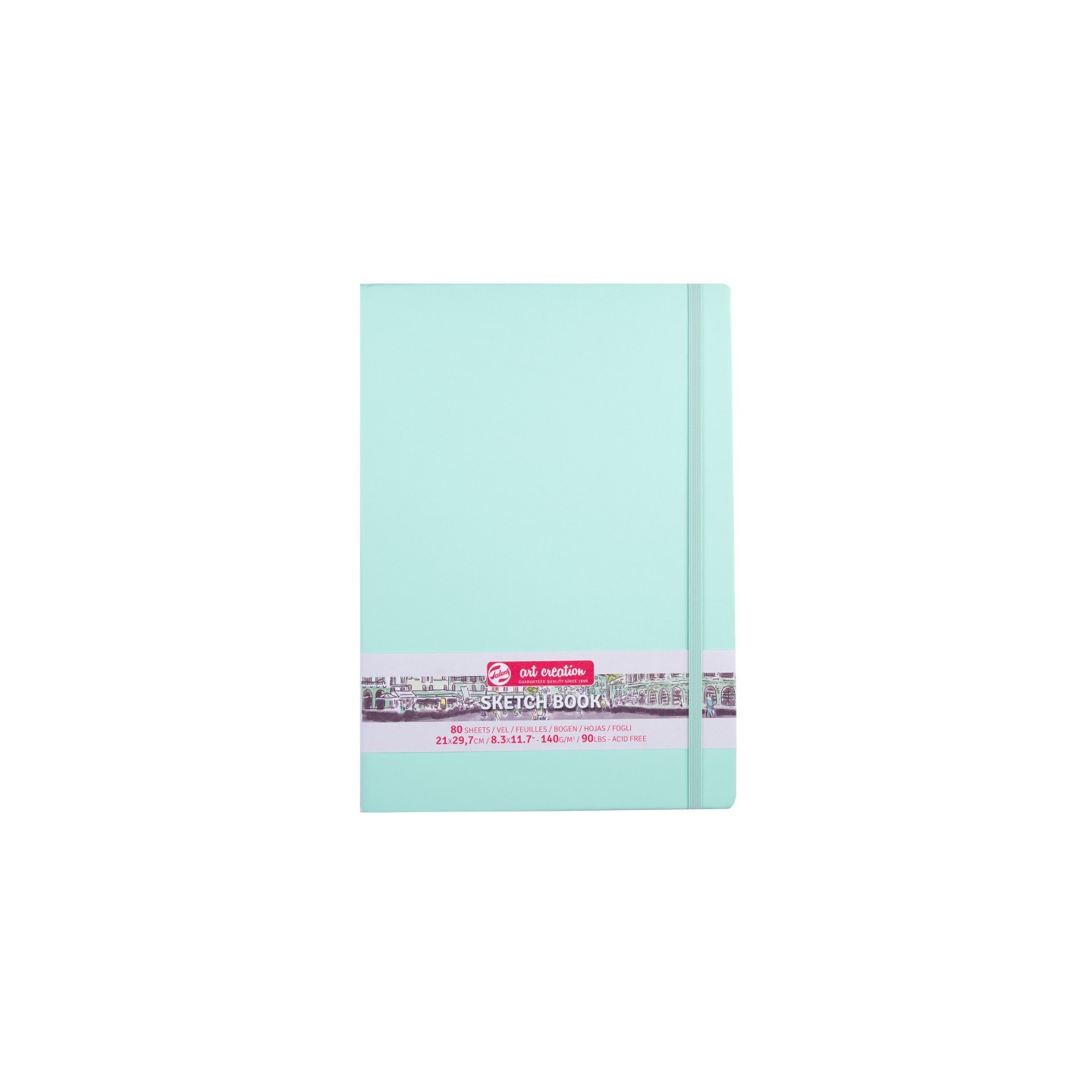 Talens Art Creation Sketchbook, 80 Sheets, 90lbs, Fresh Mint Cover, 8.3" x 11.7" (A4)