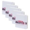 Talens Art Creation Sketchbook, 80 Sheets, 90lbs, White Cover, 4.7" x 4.7", Pack of 5