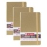Talens Art Creation Sketchbook, 80 Sheets, 90lbs, White Gold Cover, 5.1" x 8.3", Pack of 3