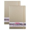 Talens Art Creation Sketchbook, 80 Sheets, 90lbs, White Gold Cover, 8.3" x 11.7" (A4), Pack of 2