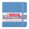 Talens Art Creation Sketchbook, 80 Sheets, 90lbs, Lake Blue Cover, 4.7" x 4.7"