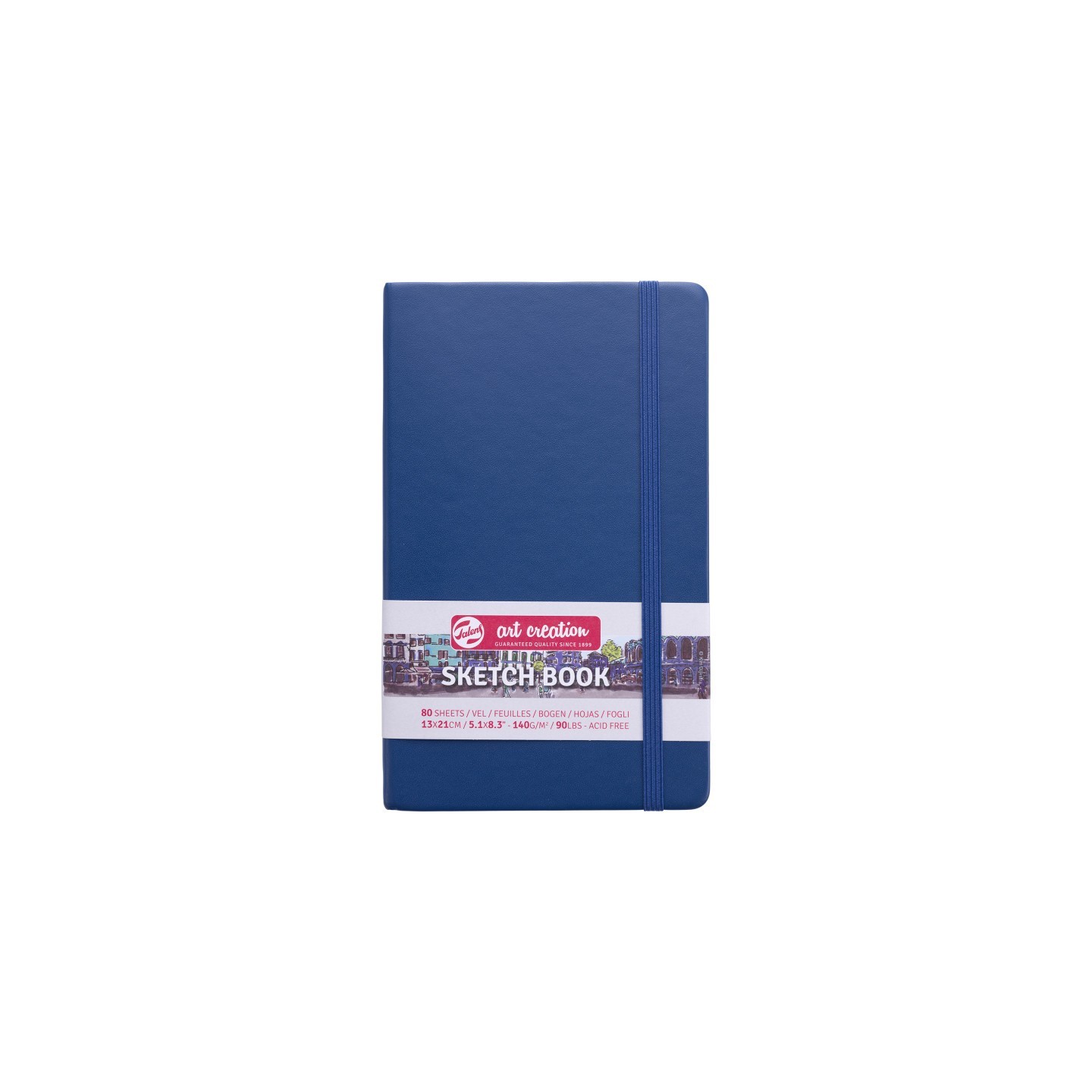 Talens Art Creation Sketchbook, 80 Sheets, 90lbs, Navy Blue Cover, 5.1" x 8.3"