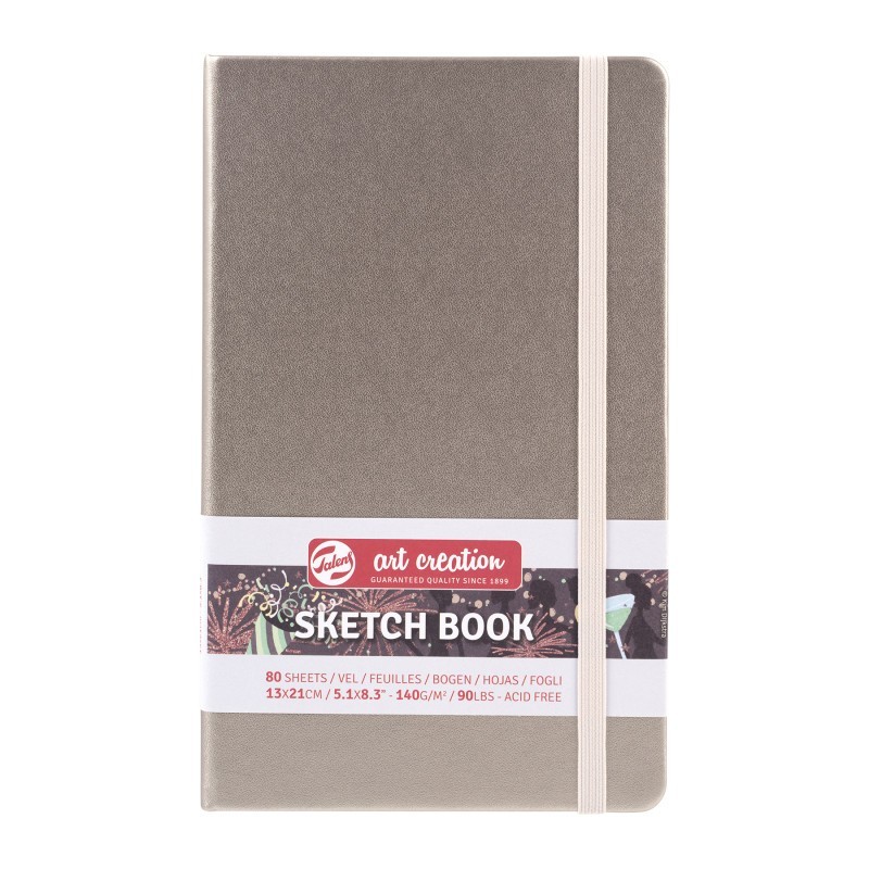 Talens Art Creation Sketchbook, 80 Sheets, 90lbs, Pink Champagne Cover, 5.1" x 8.3"