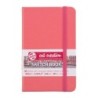 Talens Art Creation Sketchbook, 80 Sheets, 90lbs, Coral Red Cover, 3.5" x 5.5"