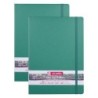 Talens Art Creation Sketchbook, 80 Sheets, 90lbs, Forest Green Cover, 8.3" x 11.7" (A4), Pack of 2